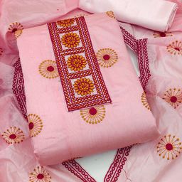 Maroosh Floral Embroidered Thread Work Unstitched Dress Material-image-44