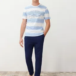 Trendyol Men Striped Night suit-image-92