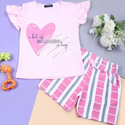 V-Mart Infant Printed Round Neck T-Shirt With Shorts-image-21