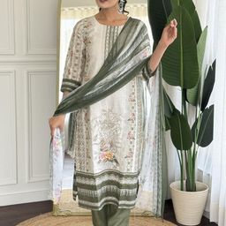 CaniBani Pure Silk Embroidered Kurta Sets-image-86