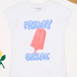 Pantaloons Junior Girls Applique T-shirt-42