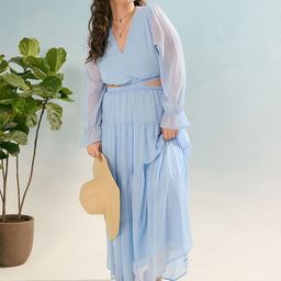 SASSAFRAS Curve Women Cut-Outs Maxi Dress-image-94