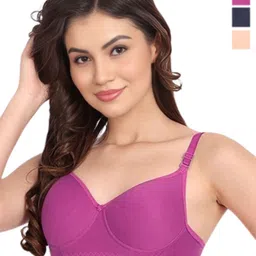Liigne Pack Of 3 Full Coverage Lightly Padded Bra-image-85