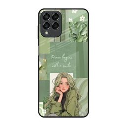 QRIOH Floral Printed Samsung Galaxy M53 5G Back Case Mobile Accessories-image-41
