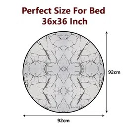 Aura 2-Pcs Grey & Black Abstract Printed Round Table Placemats image 4