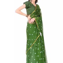 THE FASHION ATTIRE Ethnic Motifs Bandhani Printed Saree-picture-23