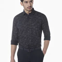 Klub Fox Men Slim Fit Abstract Printed Spread Collar Cotton Casual Shirt-picture-24