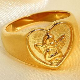 Arzonai Metal Gold Plated Ring-image-57