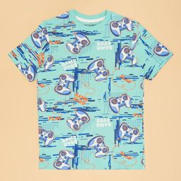 Pantaloons Junior Boys Conversational Printed Round Neck Cotton T-shirt-image-79