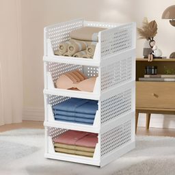 Aura White Set of 4 Reusable Multi-Utility Organisers-image-42