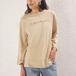 Trendyol Typography Printed Pure Cotton T-shirt-picture-29