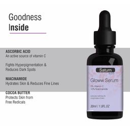 Saturn by GHC Gloww Serum With Vitamin C & Niacinamide- 30 ml image 4