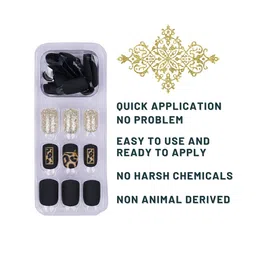 LICK 30 Pcs Reusable French Manicure Stick On Nails with Application Kit - LKC-88-64 image 5