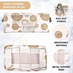Kuber Industries White Printed Foldable Drawer Organisers image 4
