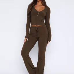 JC Mode V-Neck Top With Trousers Co-Ords-picture-36