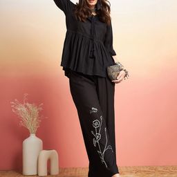 JALMALA Embroidered Tunic With Trousers Co-Ords-image-52