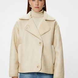 Koton Women Checked Longline Tailored Jacket-picture-20