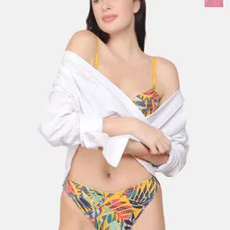 CURWISH Pack Of 2 Printed Mid-Rise Bikini Briefs-picture-7