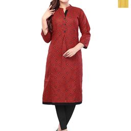B2F Manufacturing & Designing Kurti Selection Of 2 Geometric Printed Maternity Kurta-image-14