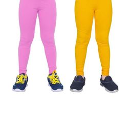 Tik Tok WEARS Girls Pink Churidar Length Leggings-picture-17