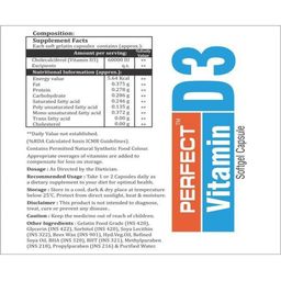 PERFECT Vitamin D3 60000 iu Softgel 20 Capsules image 3