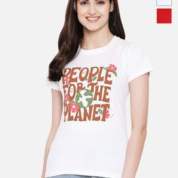 Dreambe Women Typography Printed T-shirt-picture-35