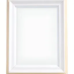 Golden Peacock Set Of 2 Rectangular Solid Table-Top Photo Frames - White & Beige Colour image 2