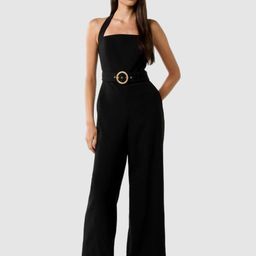 Forever New Women Halter Neck Basic Jumpsuit-21
