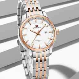 Naviforce Women Dial & Stainless Steel Straps Analogue Watch NF9228L_S W RG-24