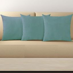 Trance Home Linen Blue Set of 3 Square Cushion Covers-10