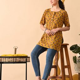 MURLI KURTI Floral Printed Cotton Tunics-image-16