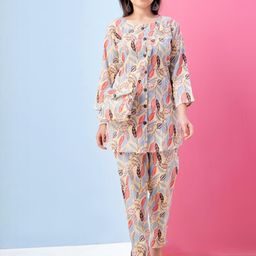 Muhuratam Girls Printed Kurta Set-image-44