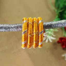 Kamule Yellow Plastic Bangle-image-30