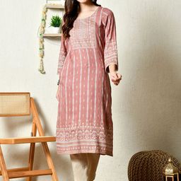 Bhuja Women Printed Flared Sleeves Kurta-image-54