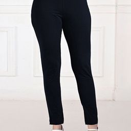 LYRA Women Relaxed Straight Leg Straight Fit Trousers-image-44