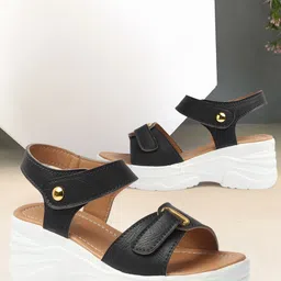 VENDOZ Women Open Toe Casual Wedges-20