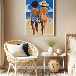 Sassyco Blue & White 1 Piece Canvas Other Wall Paintings-image-70