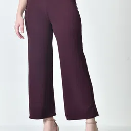 OWL MINK Women Smart High-Rise Trousers-image-84