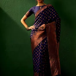 SHADOW & SAINING Woven Design Zari Banarasi Saree-28