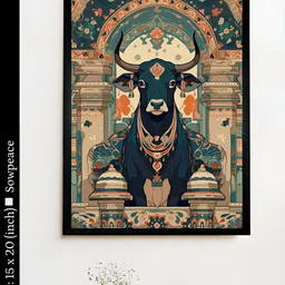 SOWPEACE Green & Beige 1 Piece Canvas Other Wall Paintings-image-87