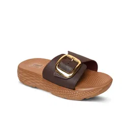 PISCO Women Textured Open Toe Flats-image-10