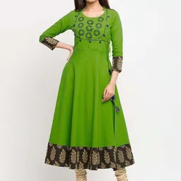 IKRASS Women Embroidered Thread Work Anarkali Kurta-picture-2