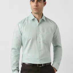 Van Heusen Men Solid Spread Collar Cotton Formal Shirt-picture-33