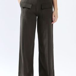 High Star Women Relaxed Loose Fit High-Rise Easy Wash Pleated Regular Trousers-image-38