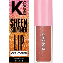 KINDED Sheen Shimmer Lip Gloss With Vitamin E - 5 ml - Calendula Rust 03 image 2
