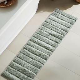 Home Centre Green Textured 1850 GSM Anti-Slip Bath Rug-73