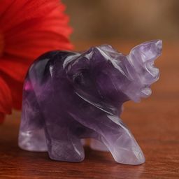 Zhupuk Purple Elephant Figurine Showpiece-image-51