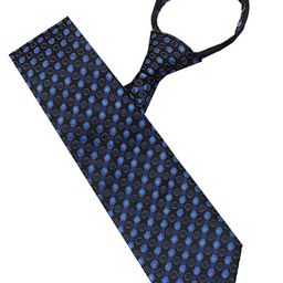 Leonardi Men Woven Design Zipper Tie-image-72