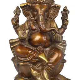 Exotic India Brown Religious Idol Showpiece-image-62