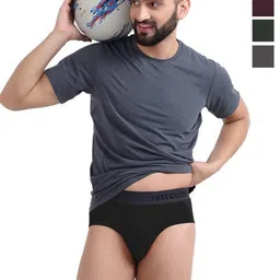 FREECULTR Pack Of 4 Men Anti Bacterial Ribbed Basic Briefs FCP-XT-B-POB-SEG-SG-SW-L-image-80